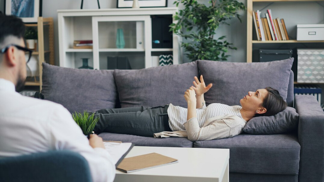 Two professionals having a calm consultation conversation